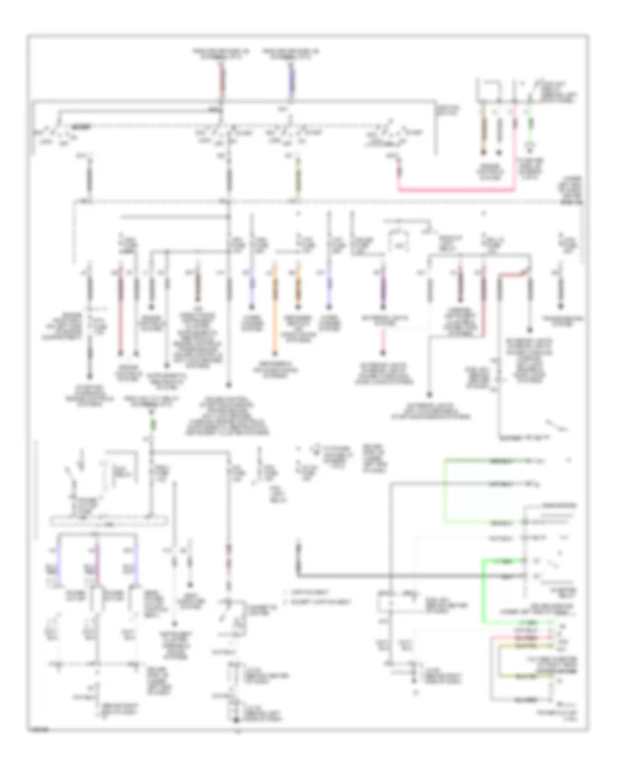 Power Distribution Wiring Diagram, Double Cab (2 of 2) for Toyota Tundra 2005