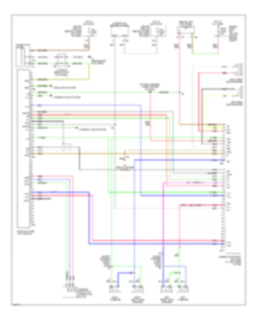 6-Speaker System Wiring Diagram, AccessStandard Cab with Navigation for Toyota Tundra 2005