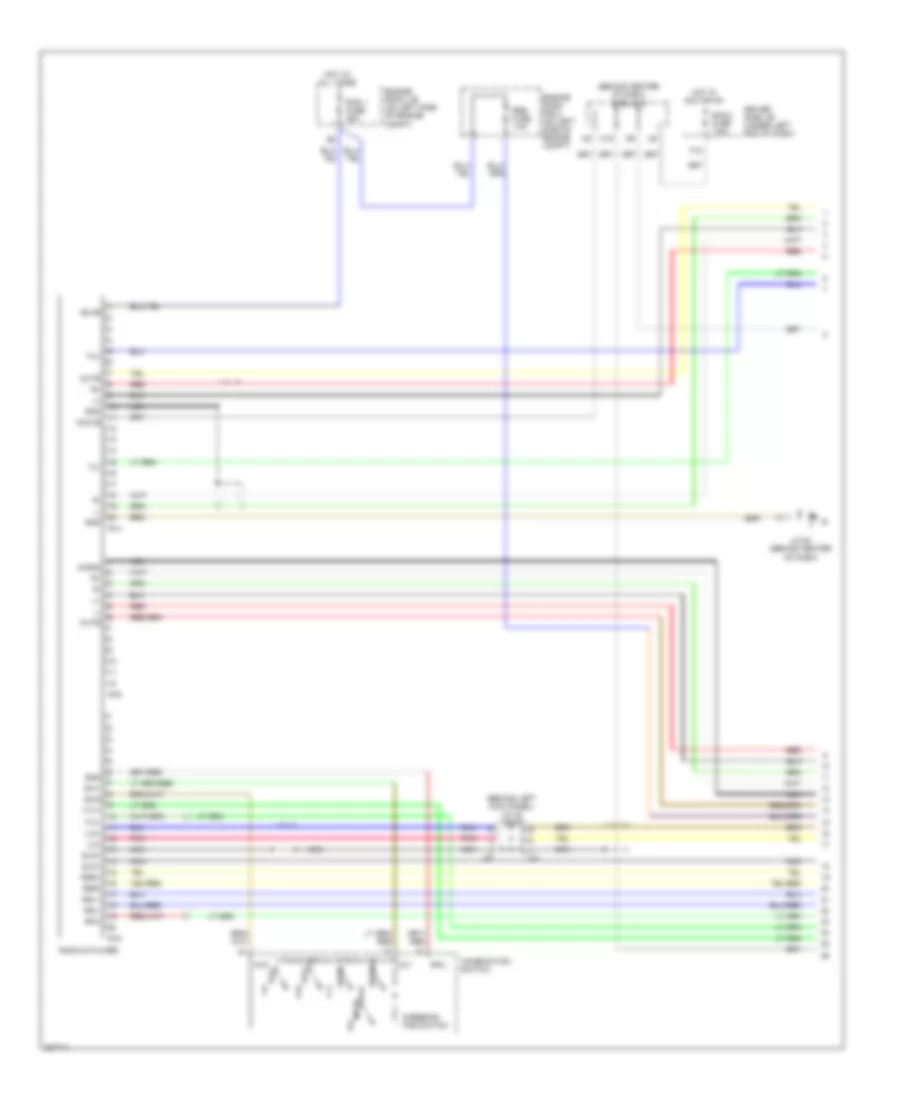 Rear Seat Entertainment Wiring Diagram, Double Cab without Navigation (1 of 3) for Toyota Tundra 2005