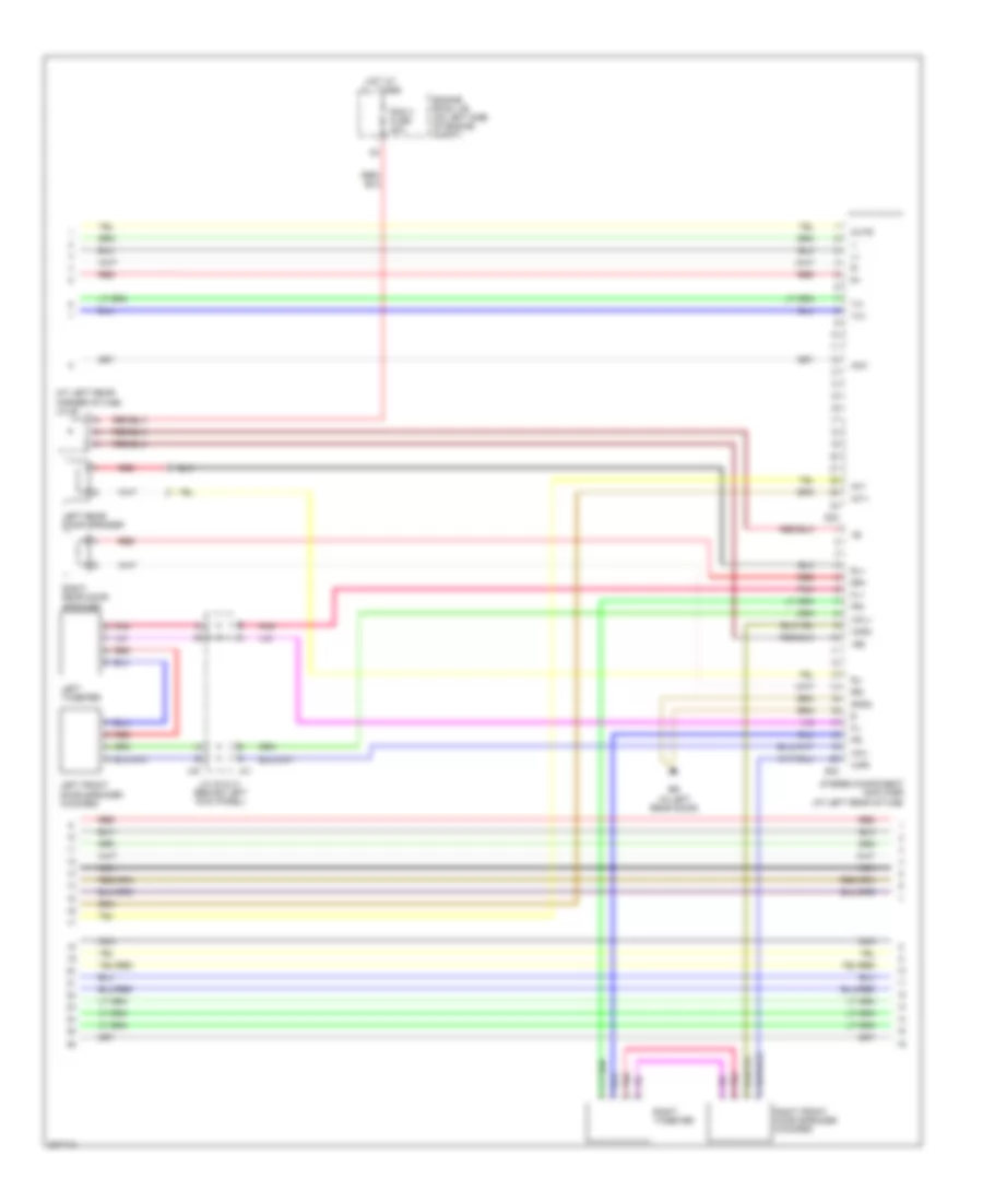 Rear Seat Entertainment Wiring Diagram, Double Cab without Navigation (2 of 3) for Toyota Tundra 2005