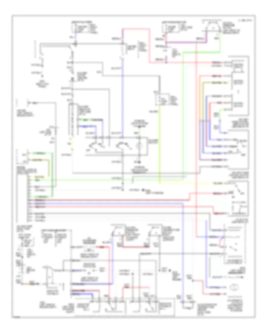 2.2L, AC Wiring Diagram, Lever Control Type for Toyota Camry XLE 1995