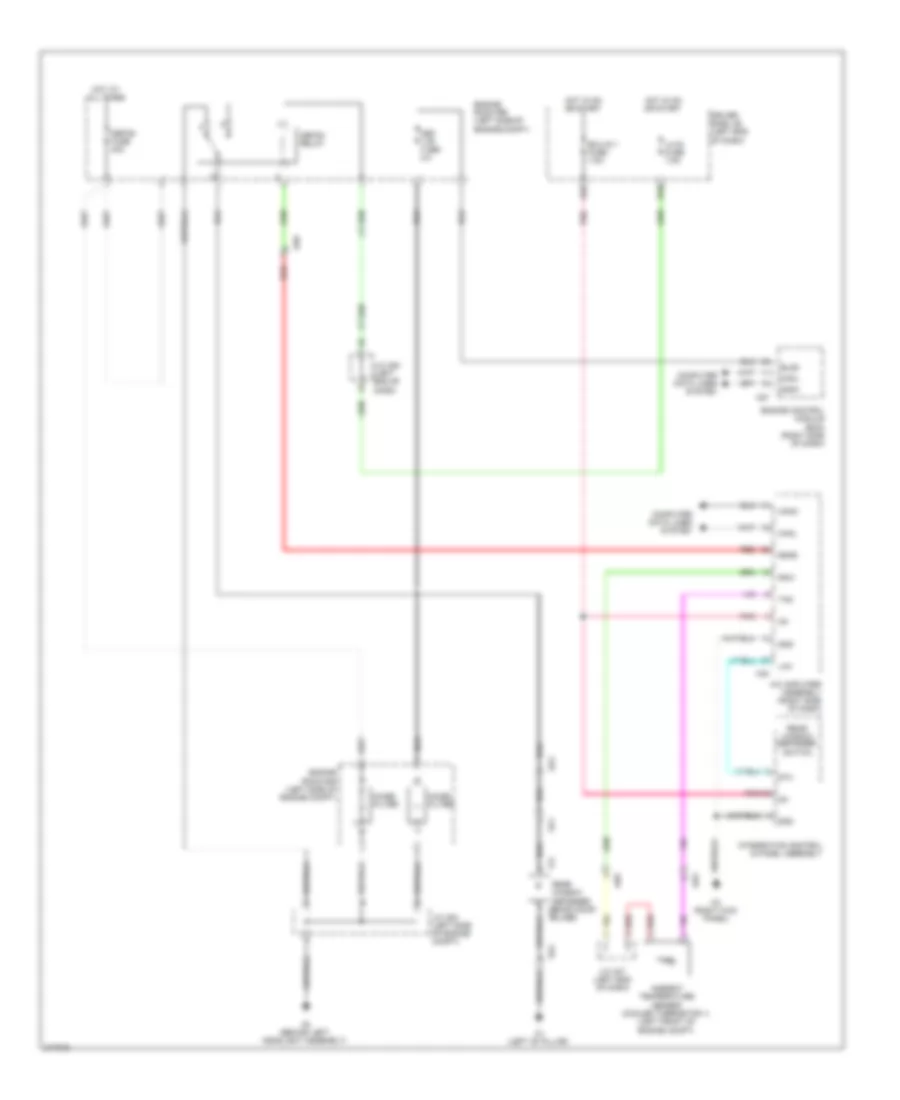 Rear Defogger Wiring Diagram for Toyota Sequoia Platinum 2012