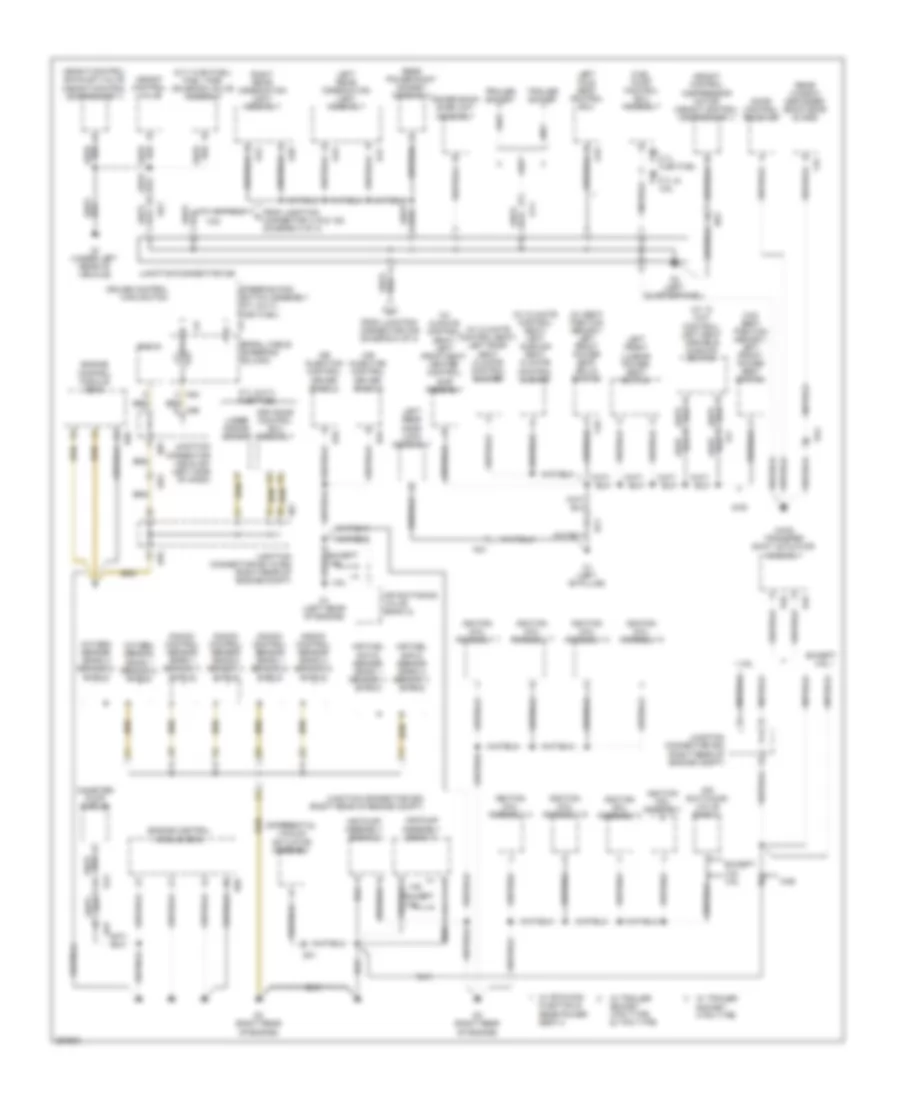 Ground Distribution Wiring Diagram 4 of 4 for Toyota Sequoia Platinum 2012