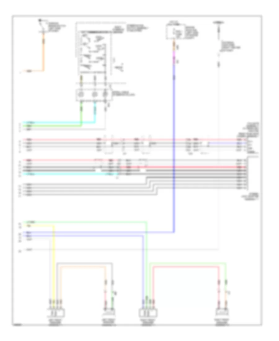 Navigation Wiring Diagram with Built in Amplifier 2 of 2 for Toyota Sequoia Platinum 2012