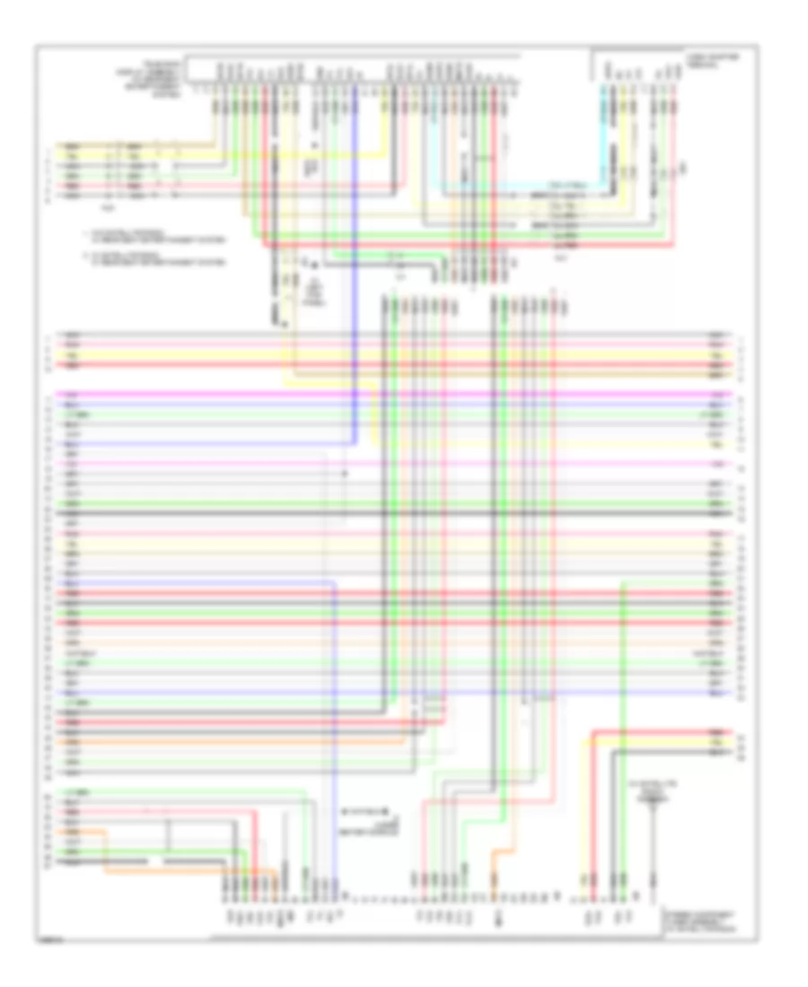 Navigation Wiring Diagram, with Separate Amplifier (3 of 4) for Toyota Sequoia Platinum 2012