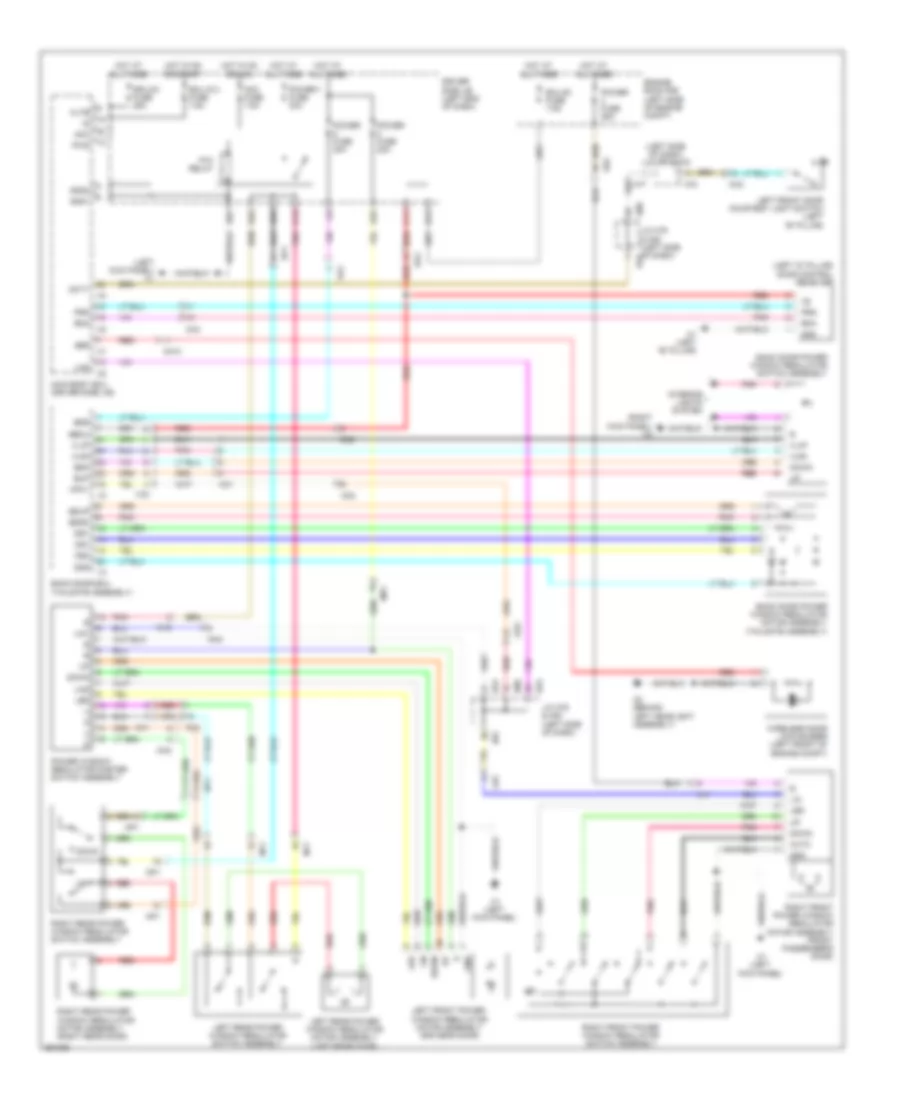 Power Windows Wiring Diagram for Toyota Sequoia Platinum 2012
