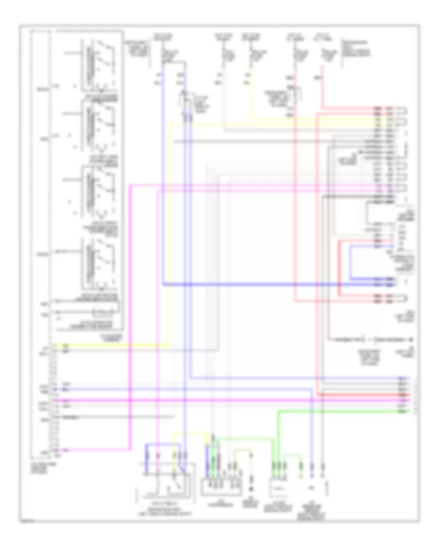 3.5L, Automatic AC Wiring Diagram (1 of 2) for Toyota RAV4 2009