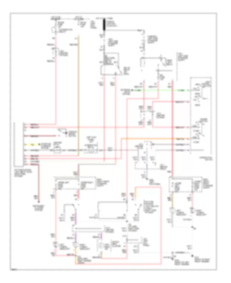 Headlight Wiring Diagram with DRL for Toyota Corolla DX 1997