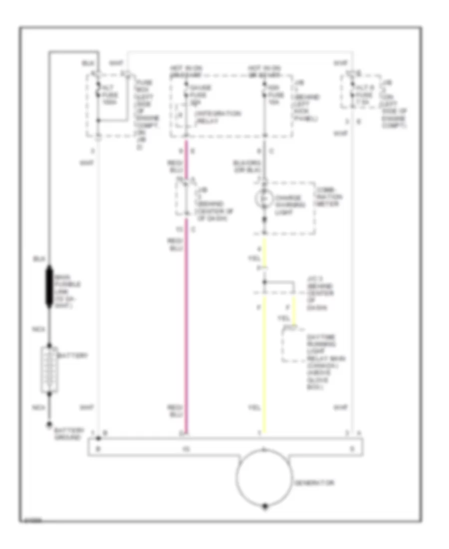 Charging Wiring Diagram for Toyota Corolla DX 1997