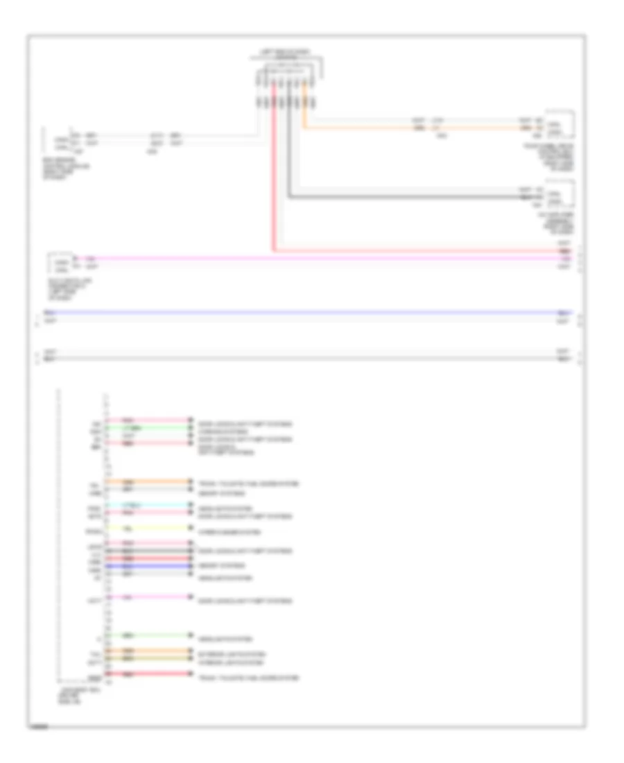 Body ECU Wiring Diagram 2 of 3 for Toyota Sequoia SR5 2012