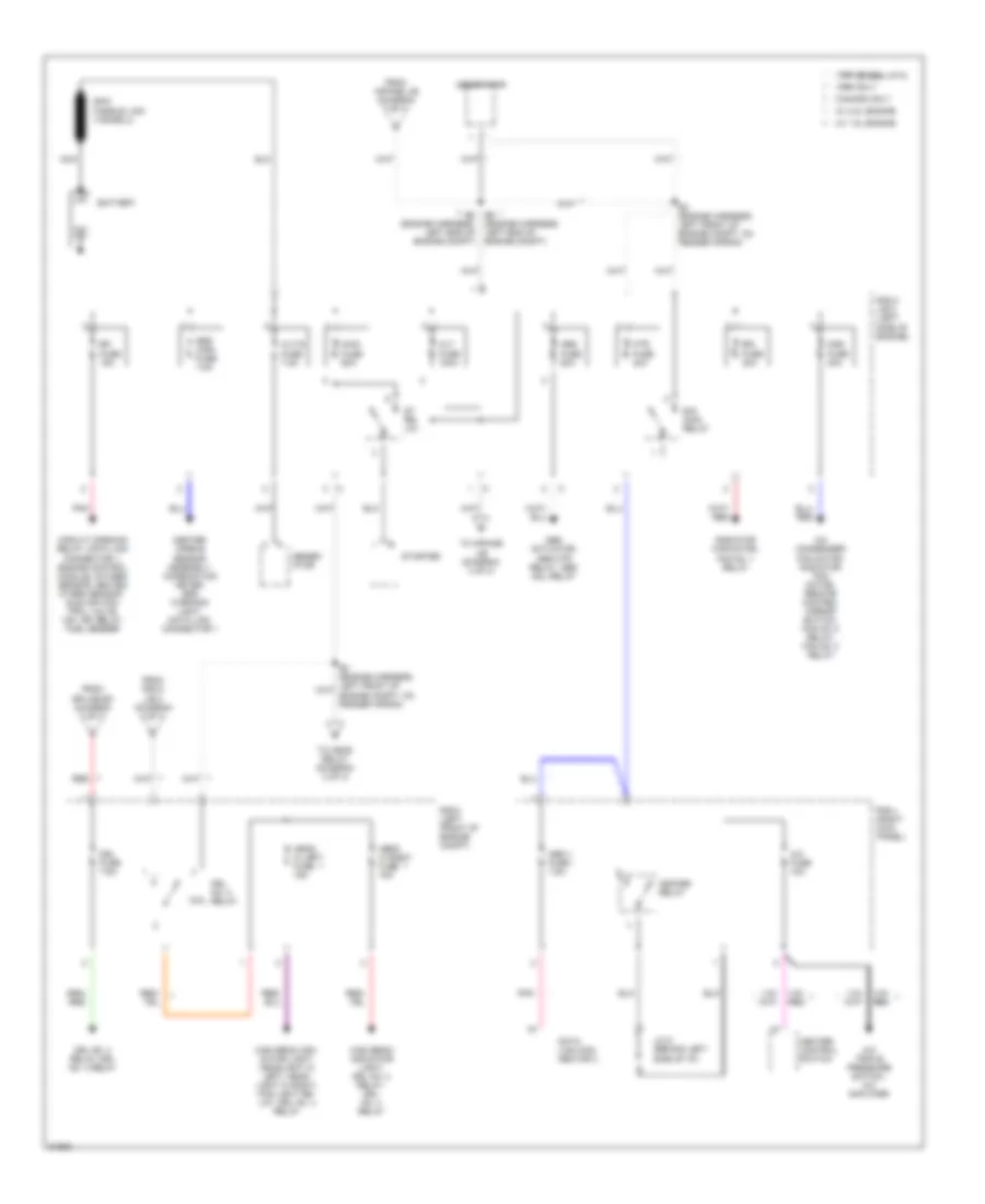 Power Distribution Wiring Diagram 1 of 3 for Toyota Celica GT 1995