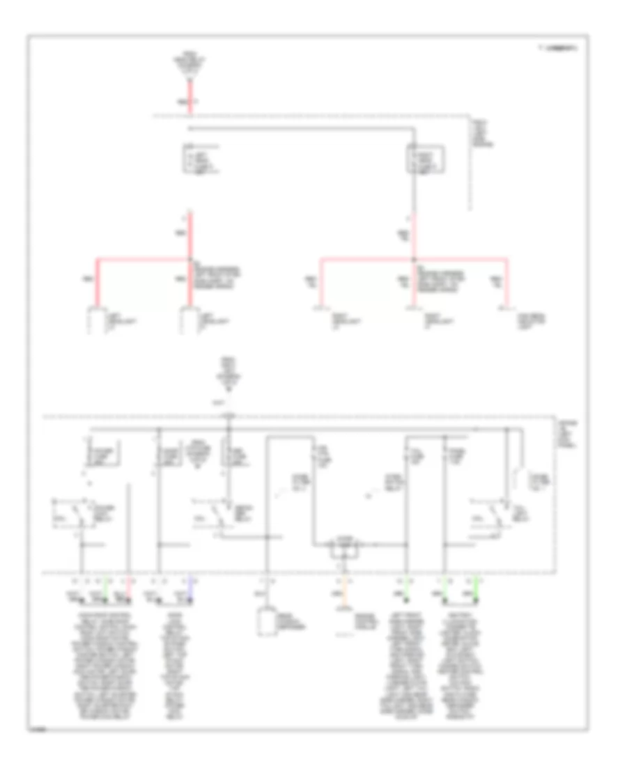 Power Distribution Wiring Diagram (3 of 3) for Toyota Celica GT 1995