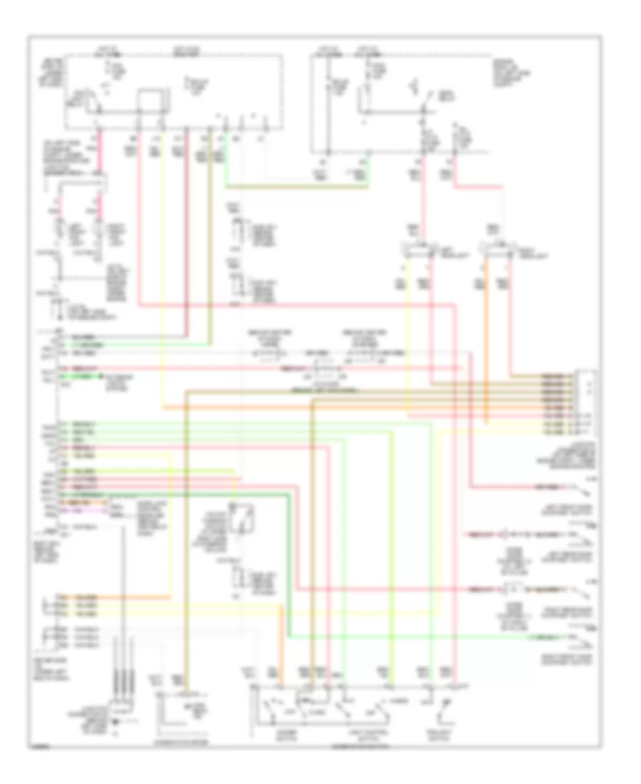 Headlights Wiring Diagram, Double Cab without DRL for Toyota Tundra Limited 2005