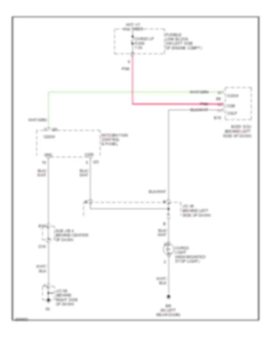 Cargo Light Wiring Diagram, Double Cab for Toyota Tundra Limited 2005