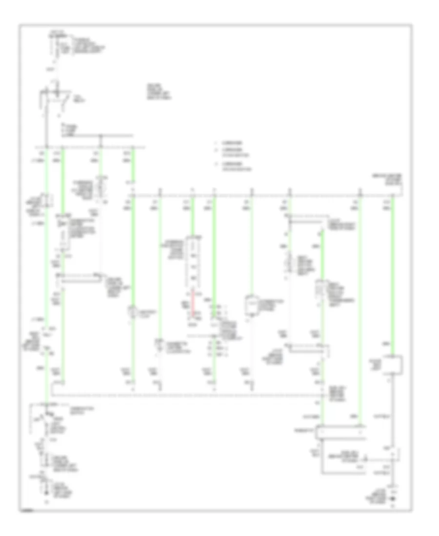 Instrument Illumination Wiring Diagram, Double Cab for Toyota Tundra Limited 2005