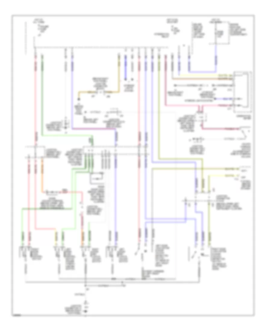 Power Door Locks Wiring Diagram, AccessStandard Cab without DRL, without Keyless Entry for Toyota Tundra Limited 2005