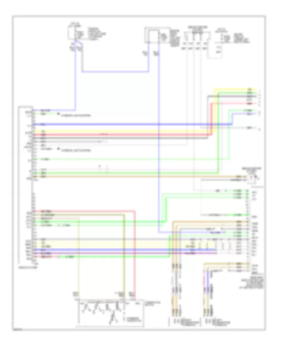 8 Speaker System Wiring Diagram Double Cab without Navigation 1 of 2 for Toyota Tundra Limited 2005