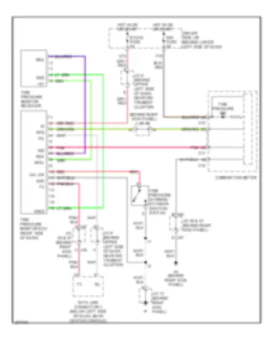 Tire Pressure Monitoring Wiring Diagram, AccessStandard Cab for Toyota Tundra Limited 2005