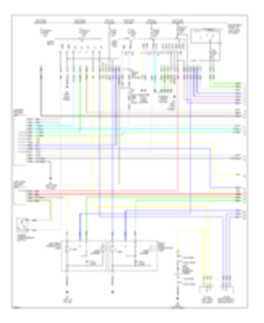 Exterior Lamps Wiring Diagram 1 of 2 for Toyota RAV4 Limited 2009