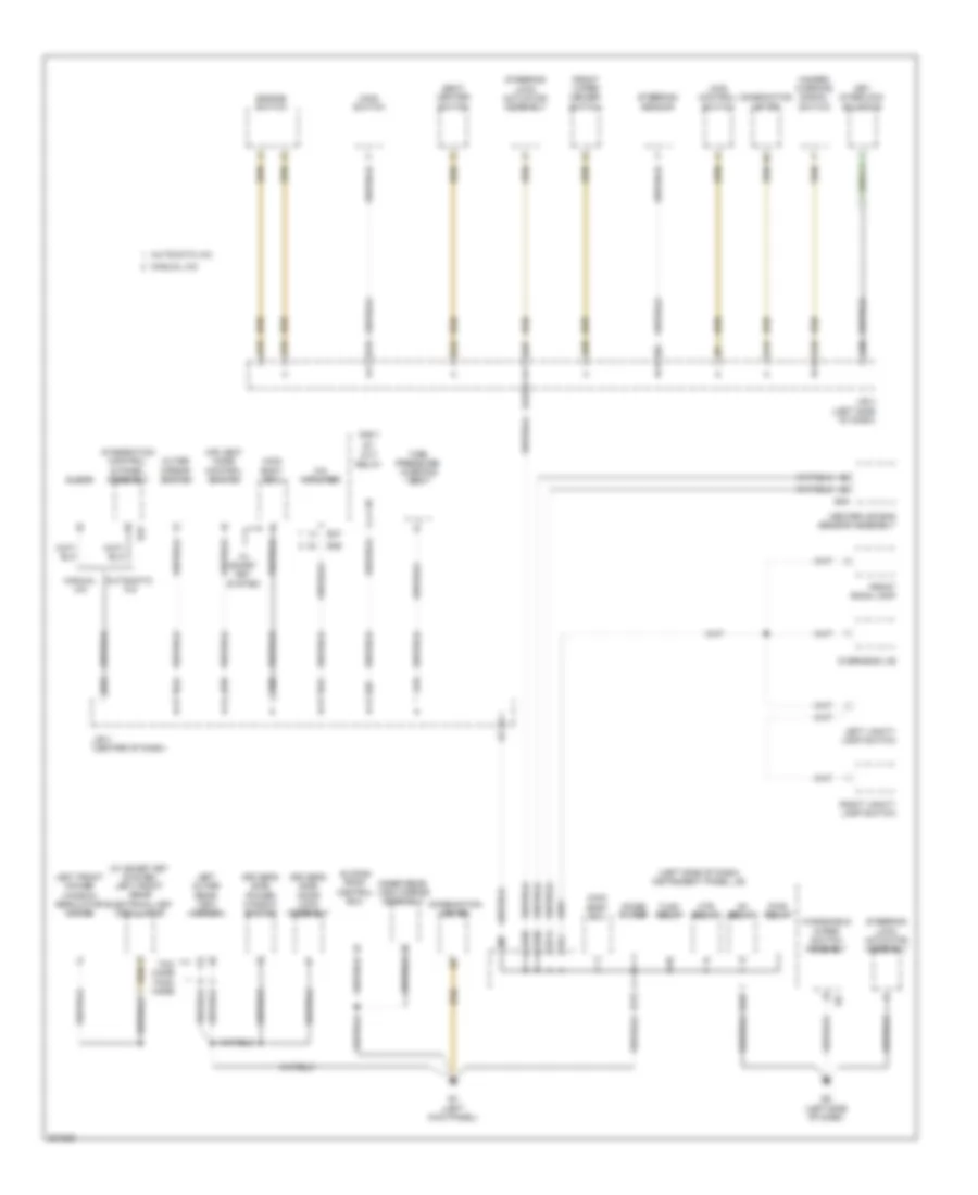 Ground Distribution Wiring Diagram (3 of 4) for Toyota RAV4 Limited 2009