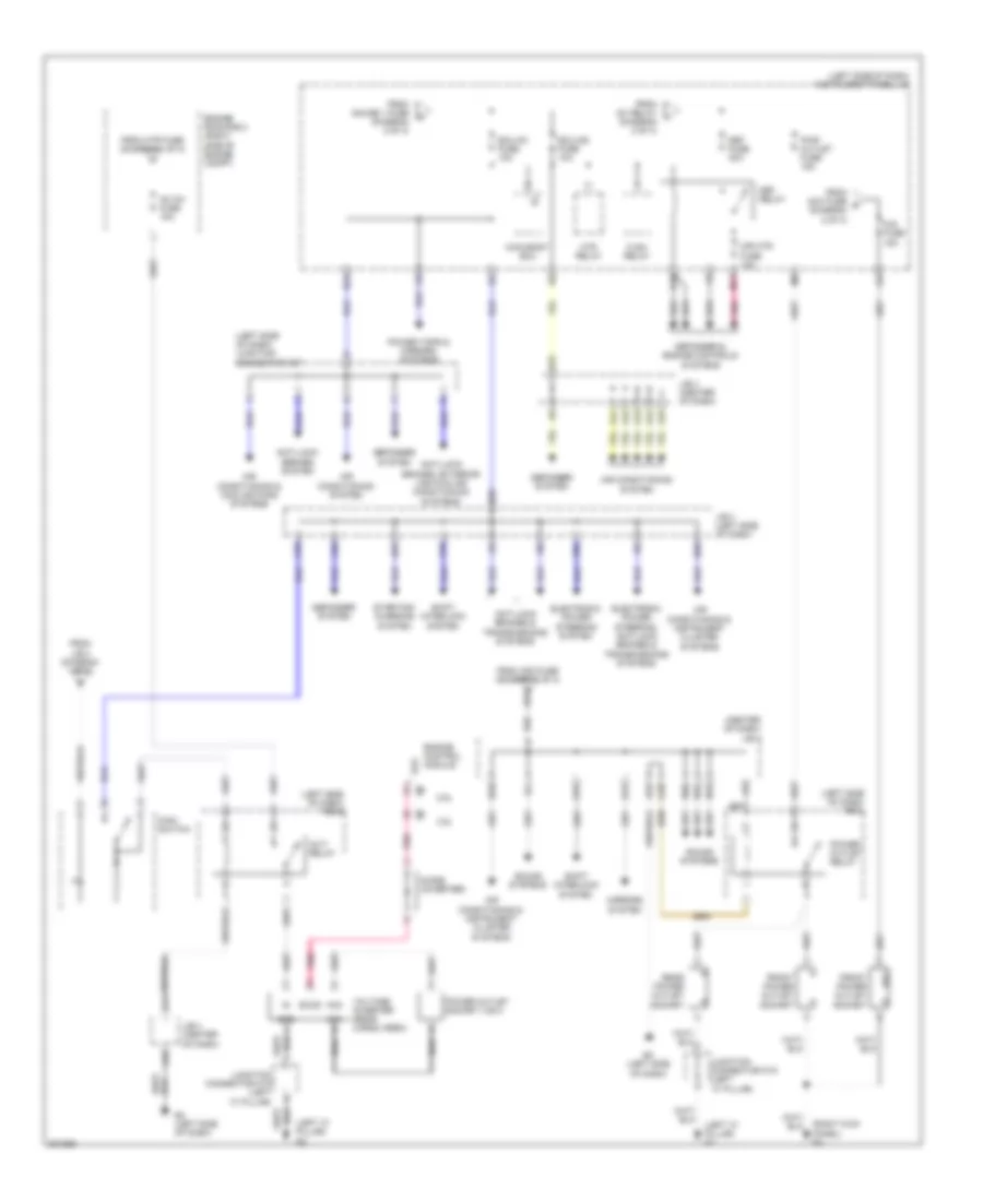 Power Distribution Wiring Diagram (3 of 3) for Toyota RAV4 Limited 2009