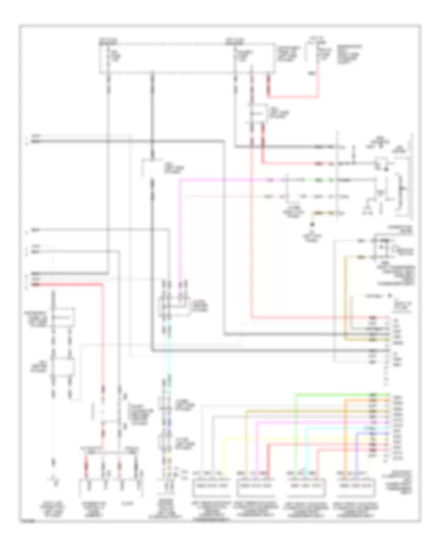 Supplemental Restraints Wiring Diagram without Side Airbag 2 of 2 for Toyota RAV4 Limited 2009