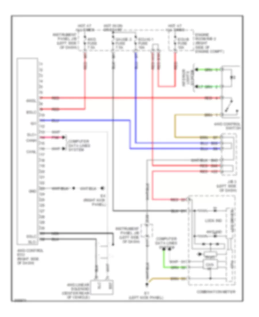 4WD Wiring Diagram for Toyota RAV4 Limited 2009
