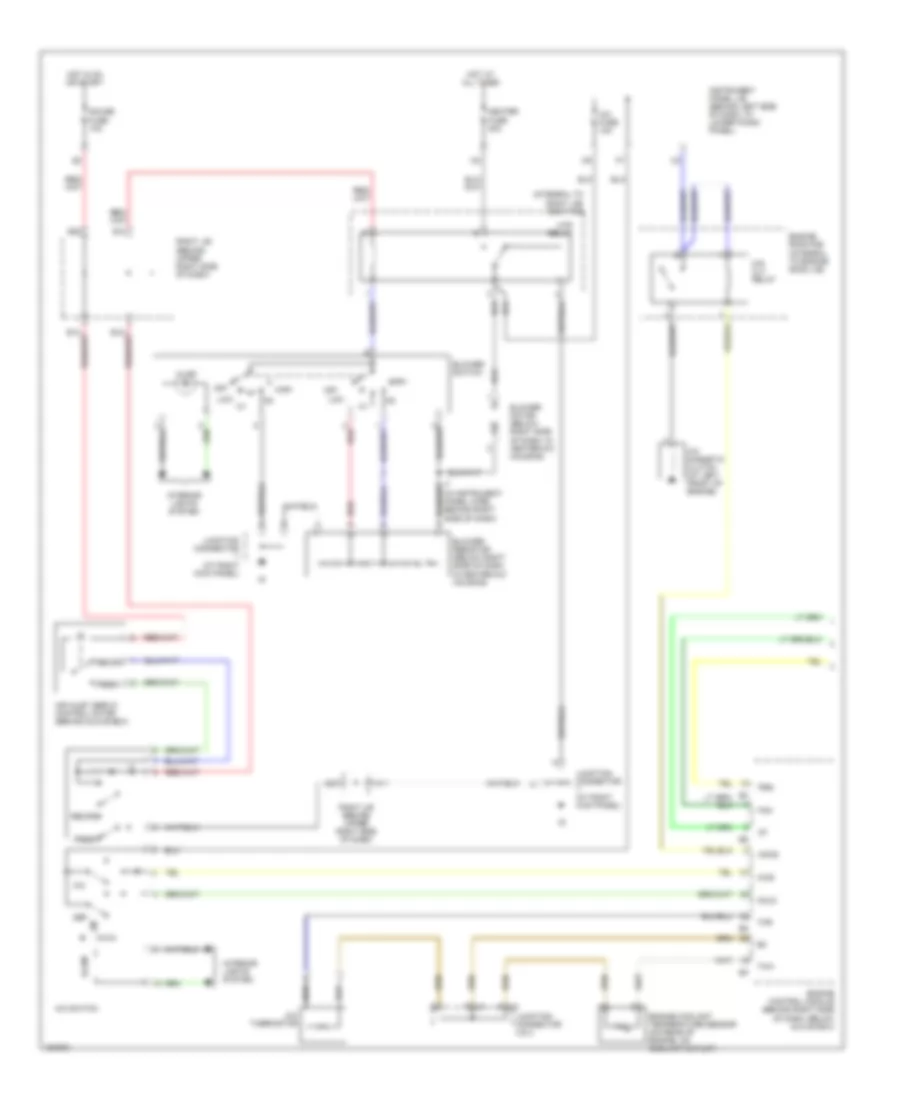 Электросхема кондиционера с ручный управлением (1 из 2) для Toyota Corolla S 2004