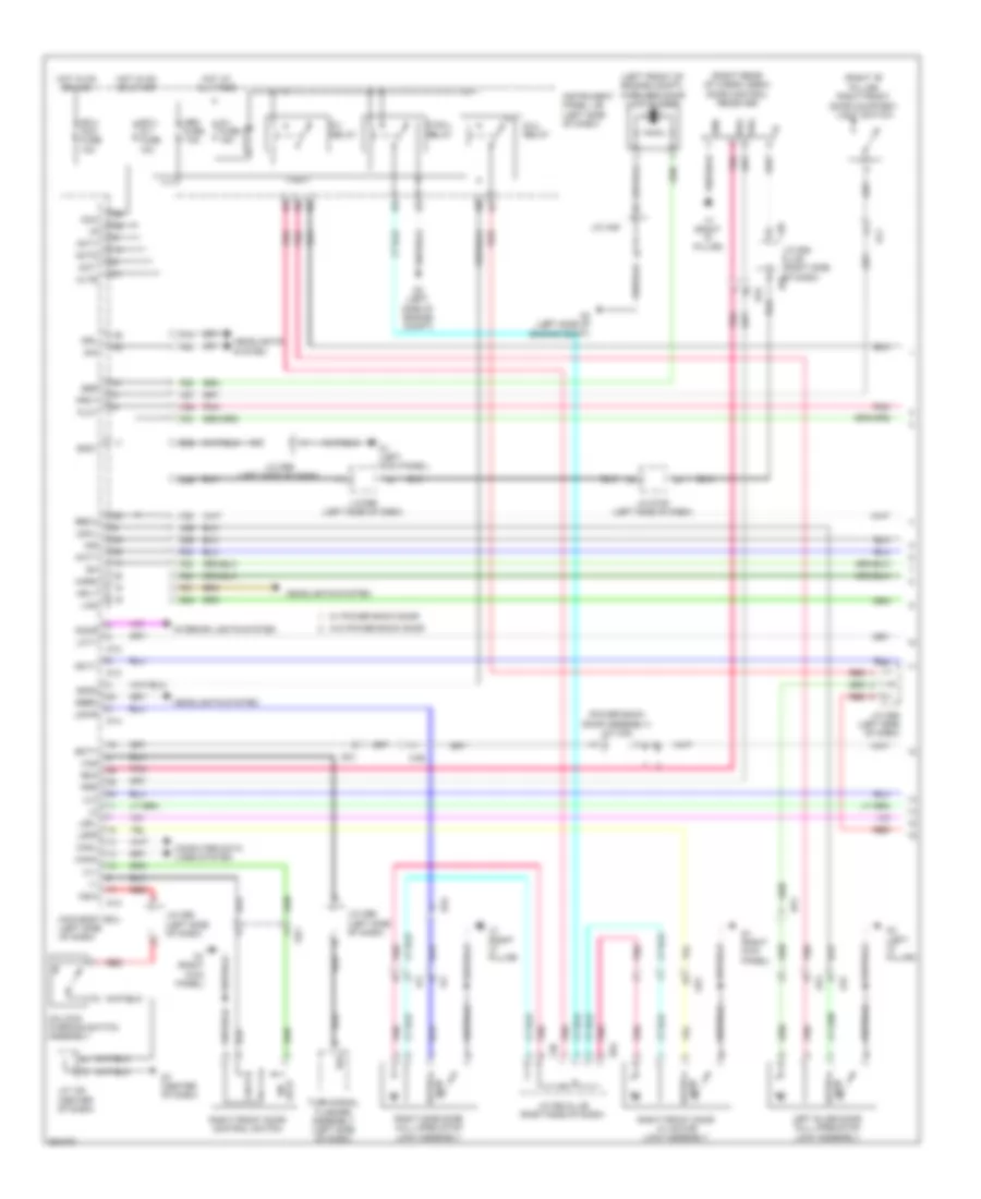 Forced Entry Wiring Diagram, without Smart Key System (1 of 2) for Toyota Sienna 2012