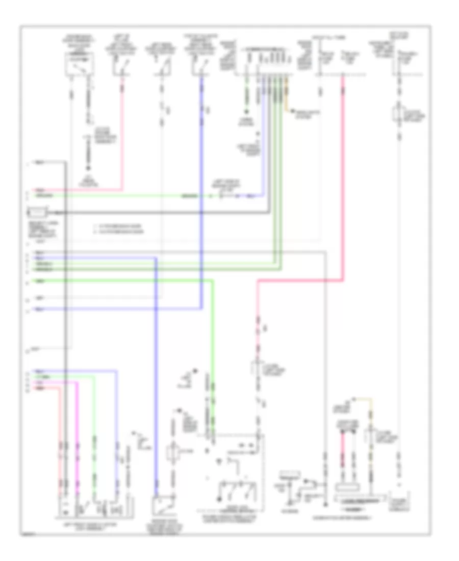 Forced Entry Wiring Diagram, without Smart Key System (2 of 2) for Toyota Sienna 2012