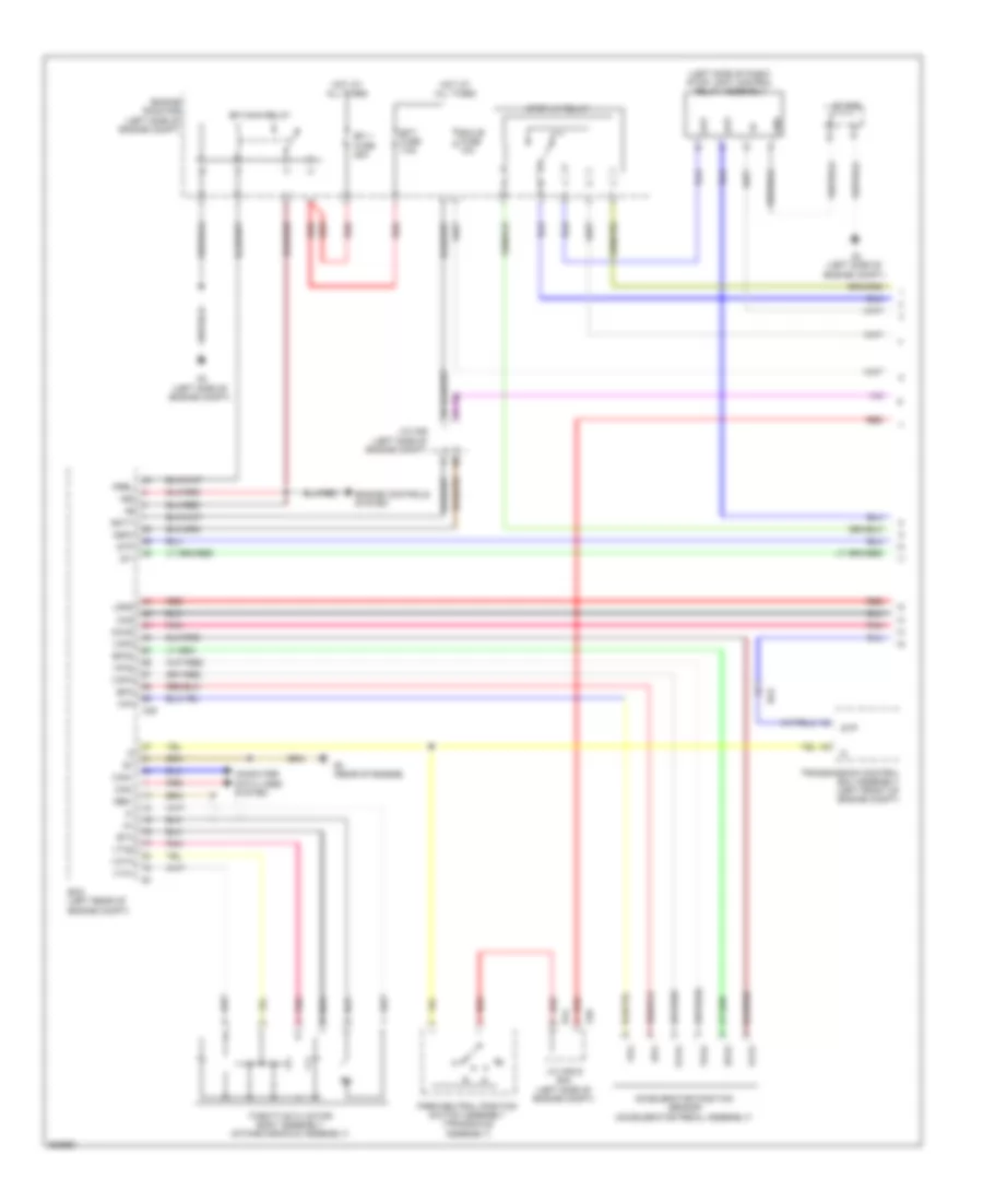 3.5L, Dynamic Laser Cruise Control Wiring Diagram (1 of 3) for Toyota Sienna 2012