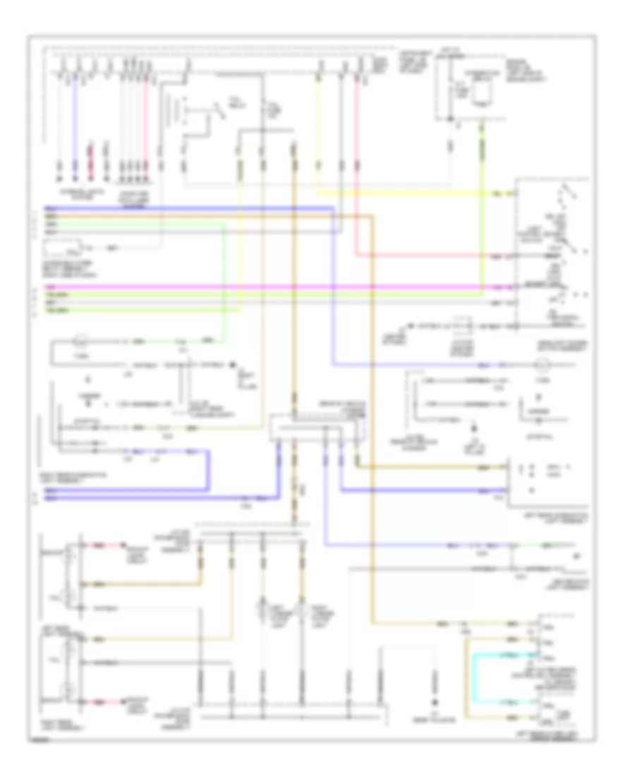 Exterior Lamps Wiring Diagram 2 of 2 for Toyota Sienna 2012