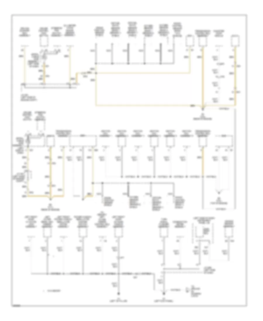 Ground Distribution Wiring Diagram 2 of 6 for Toyota Sienna 2012