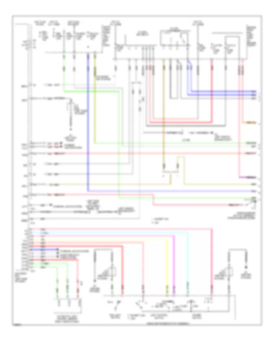 Headlights Wiring Diagram 1 of 2 for Toyota Sienna 2012