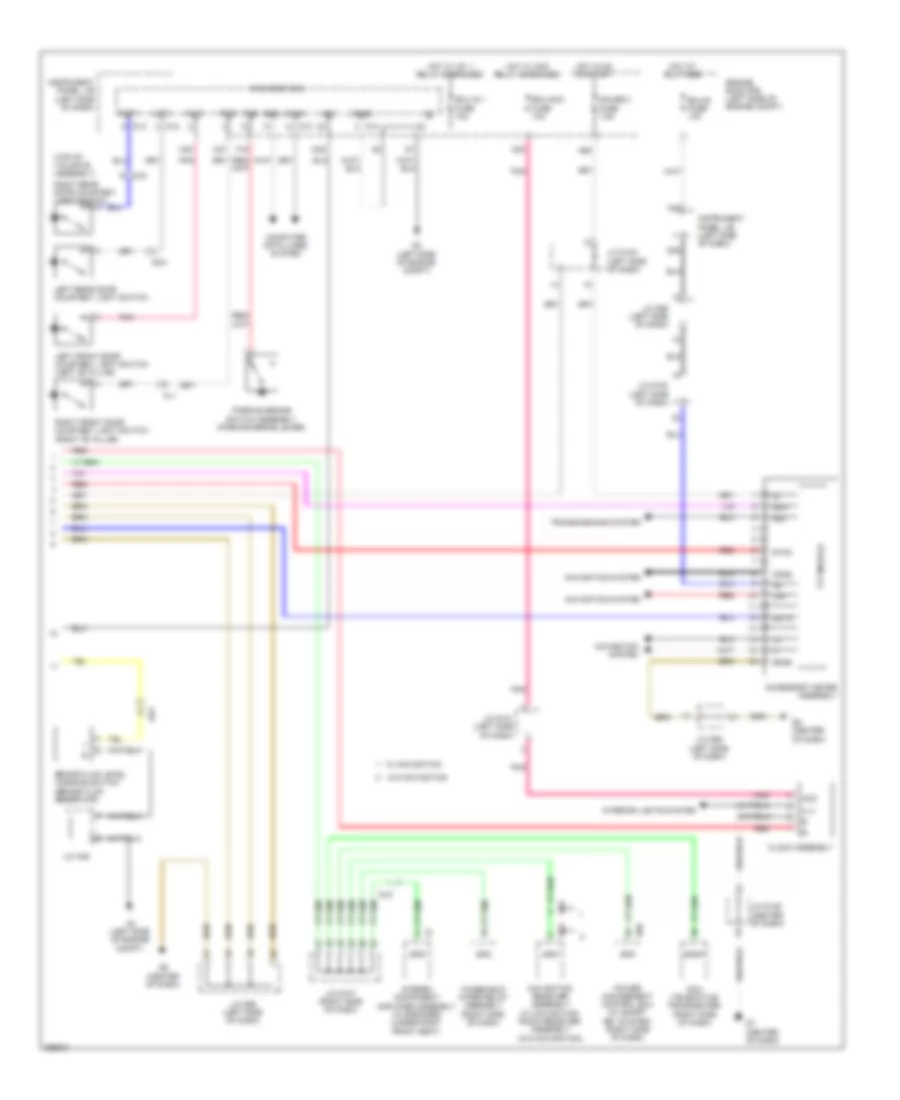 Instrument Cluster Wiring Diagram 2 of 2 for Toyota Sienna 2012