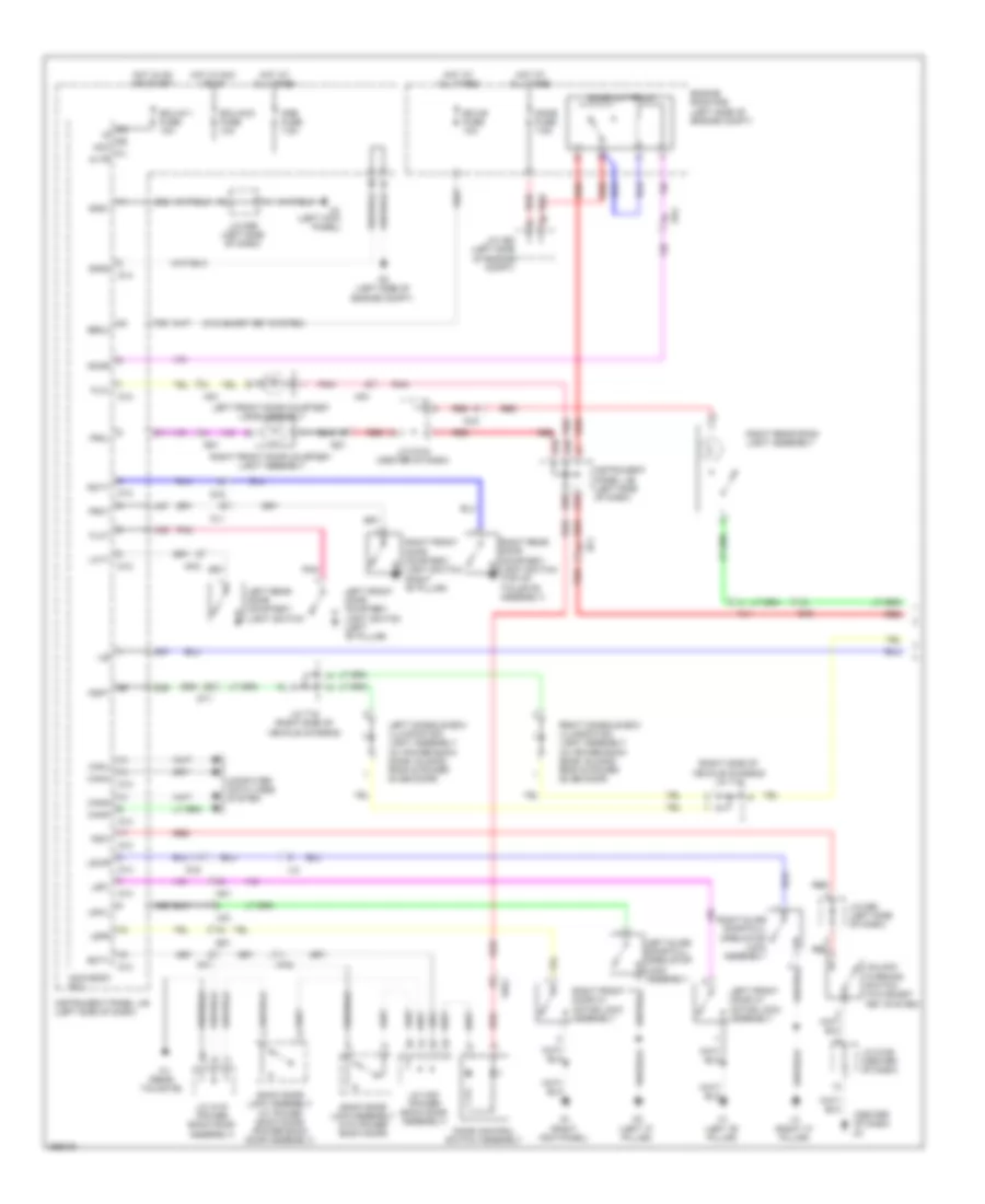 Courtesy Lamps Wiring Diagram 1 of 2 for Toyota Sienna 2012