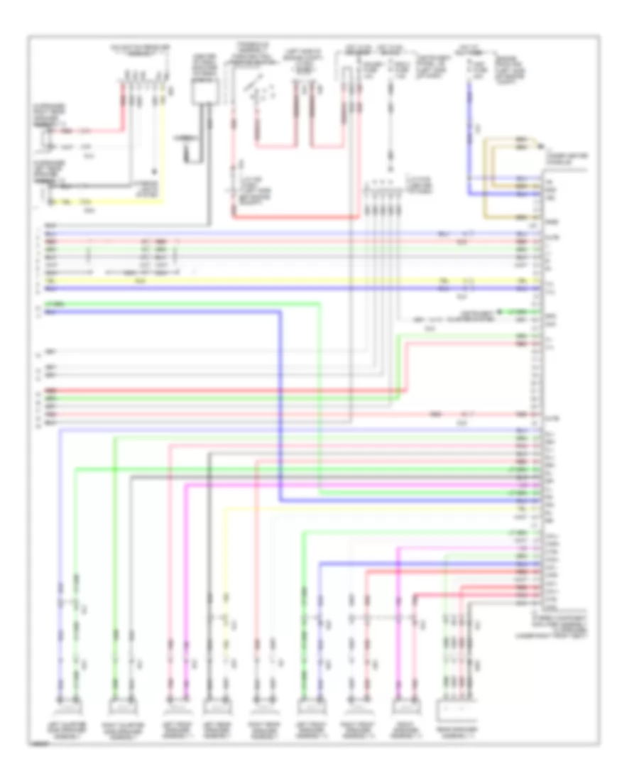 Navigation Wiring Diagram (5 of 5) for Toyota Sienna 2012