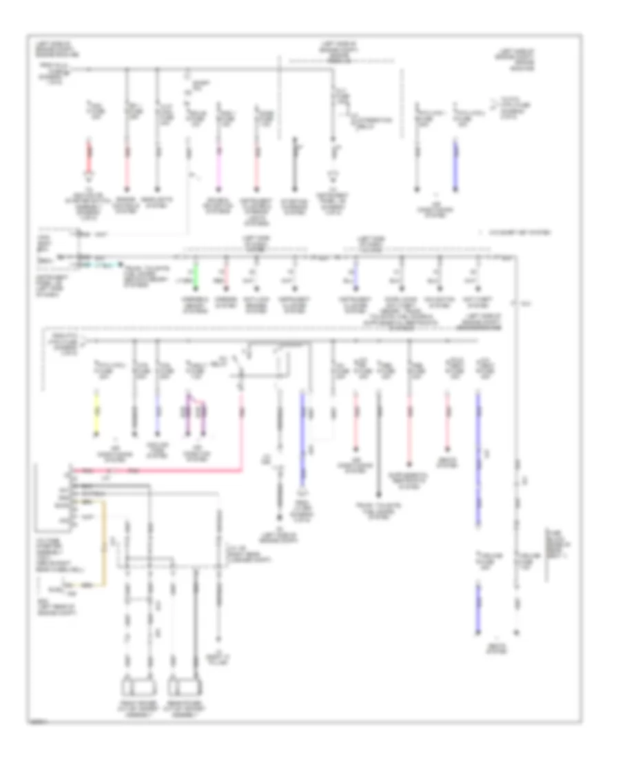 Power Distribution Wiring Diagram (2 of 5) for Toyota Sienna 2012