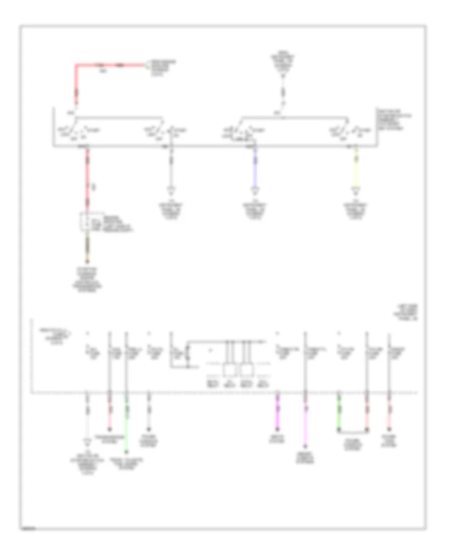 Power Distribution Wiring Diagram (3 of 5) for Toyota Sienna 2012
