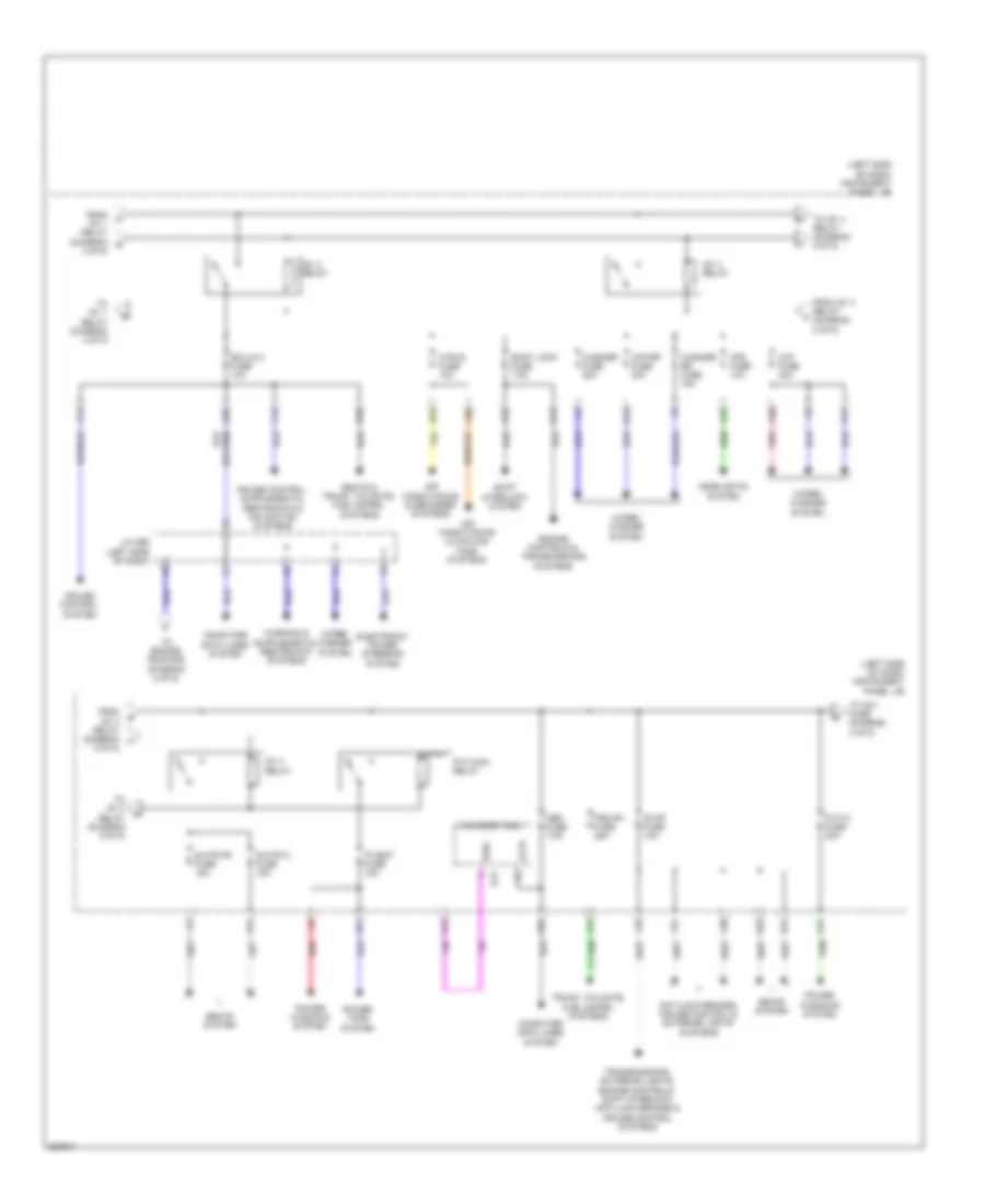 Power Distribution Wiring Diagram (5 of 5) for Toyota Sienna 2012