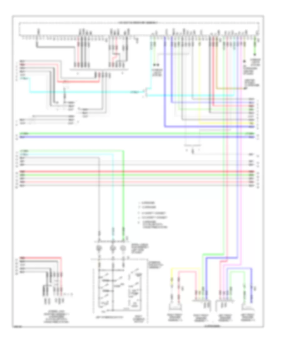 Radio Wiring Diagram, with Navigation (4 of 5) for Toyota Sienna 2012