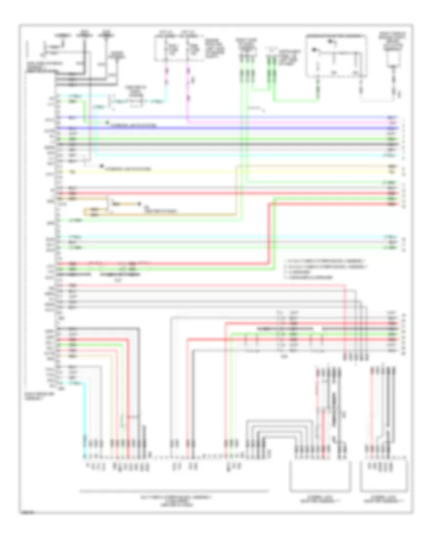 Radio Wiring Diagram, without Navigation (1 of 4) for Toyota Sienna 2012