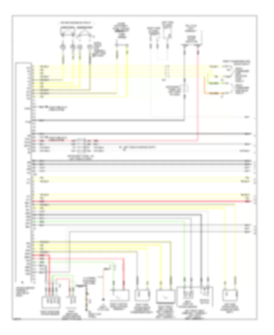 Supplemental Restraint Wiring Diagram 1 of 2 for Toyota Sienna 2012