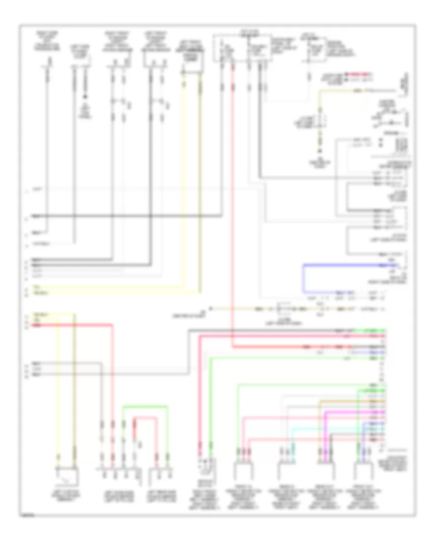 Supplemental Restraint Wiring Diagram 2 of 2 for Toyota Sienna 2012