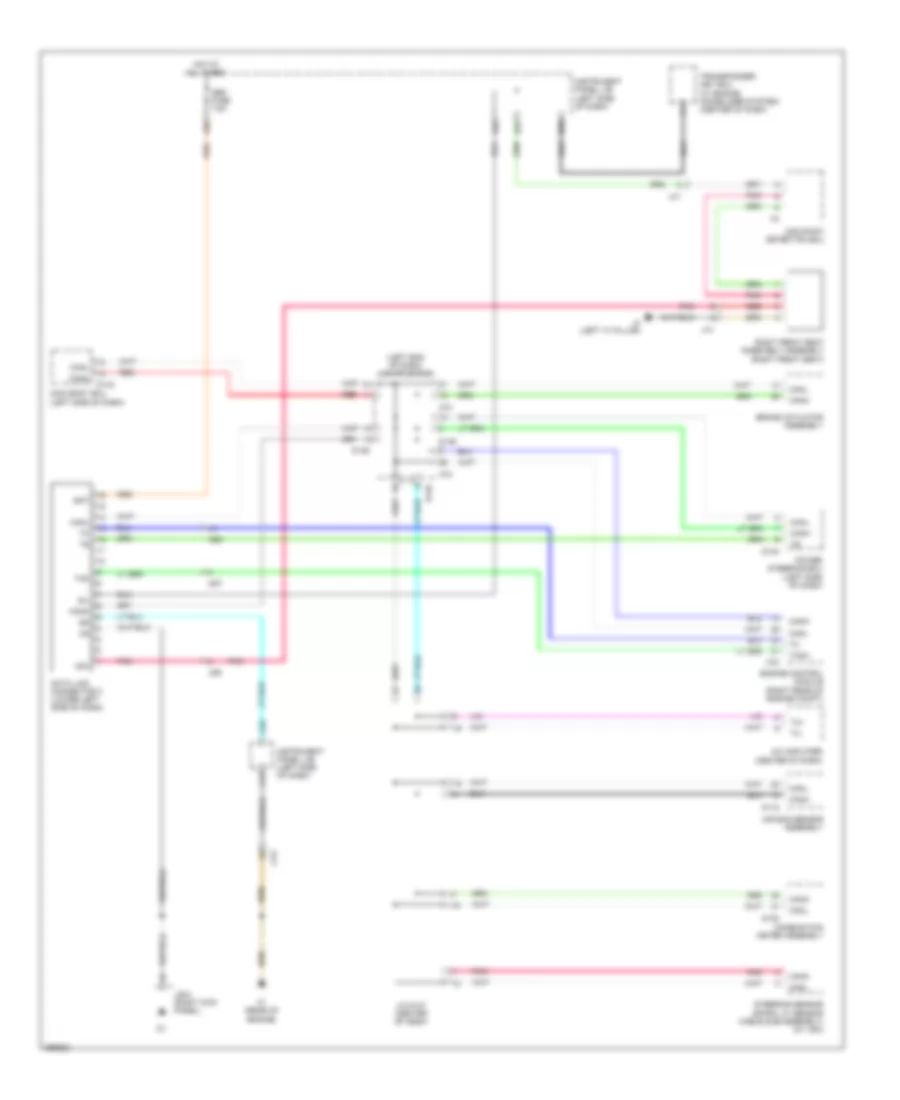 Computer Data Lines Wiring Diagram for Toyota Yaris L 2014