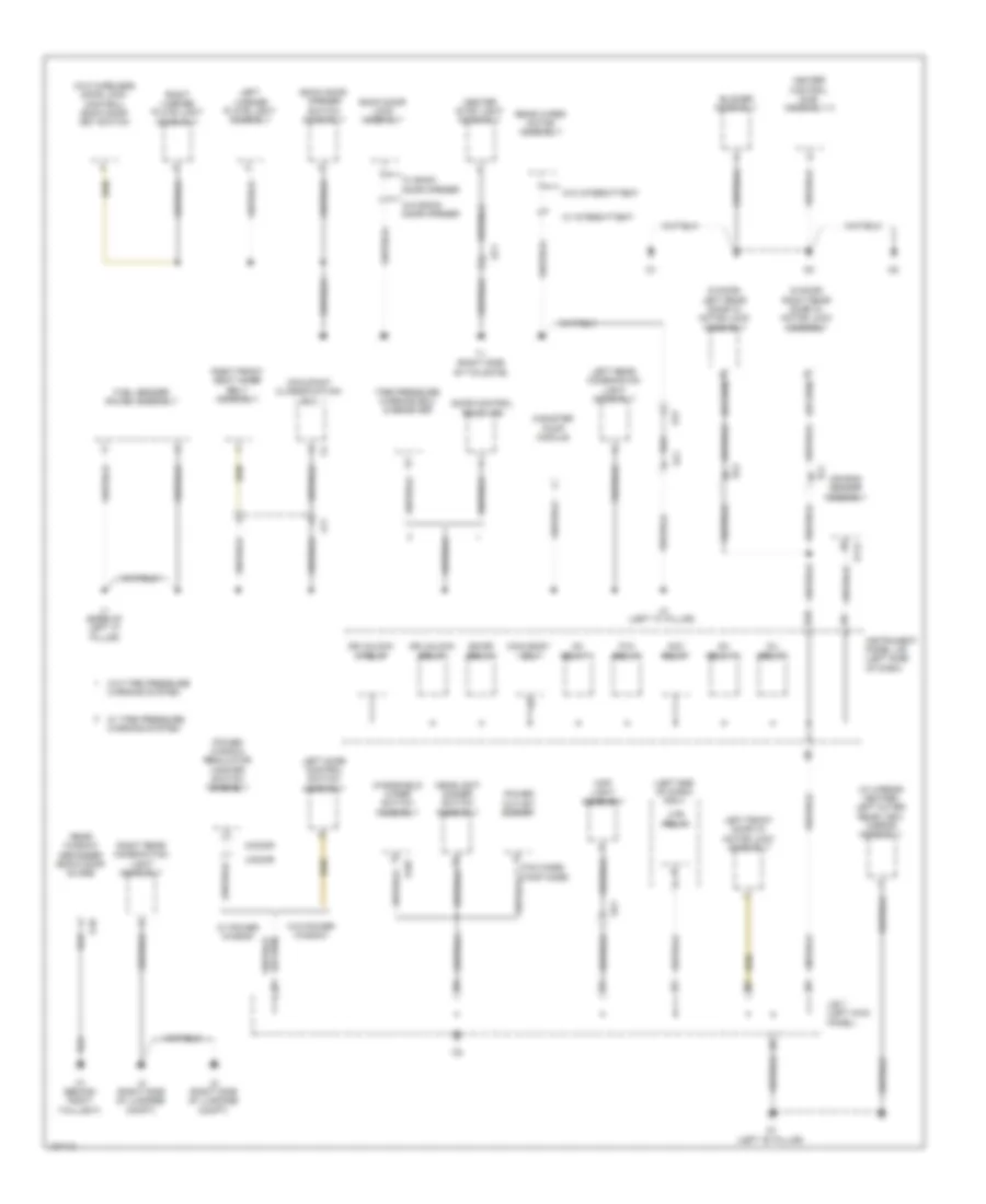 Ground Distribution Wiring Diagram 3 of 3 for Toyota Yaris L 2014
