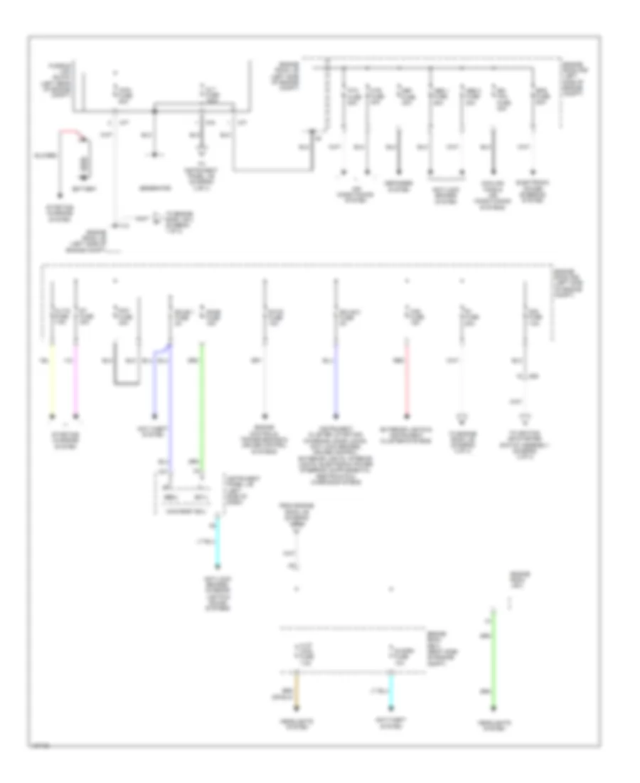 Power Distribution Wiring Diagram 1 of 3 for Toyota Yaris L 2014