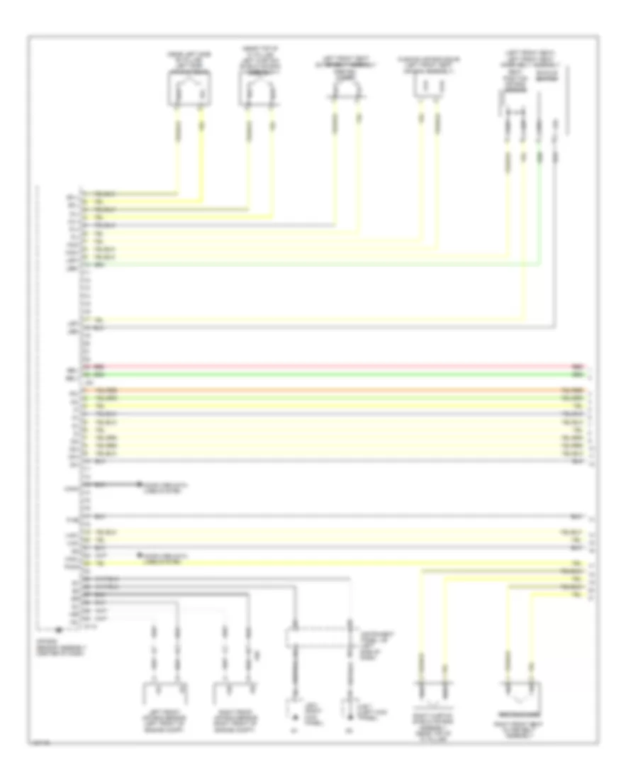 Supplemental Restraints Wiring Diagram 1 of 3 for Toyota Yaris L 2014