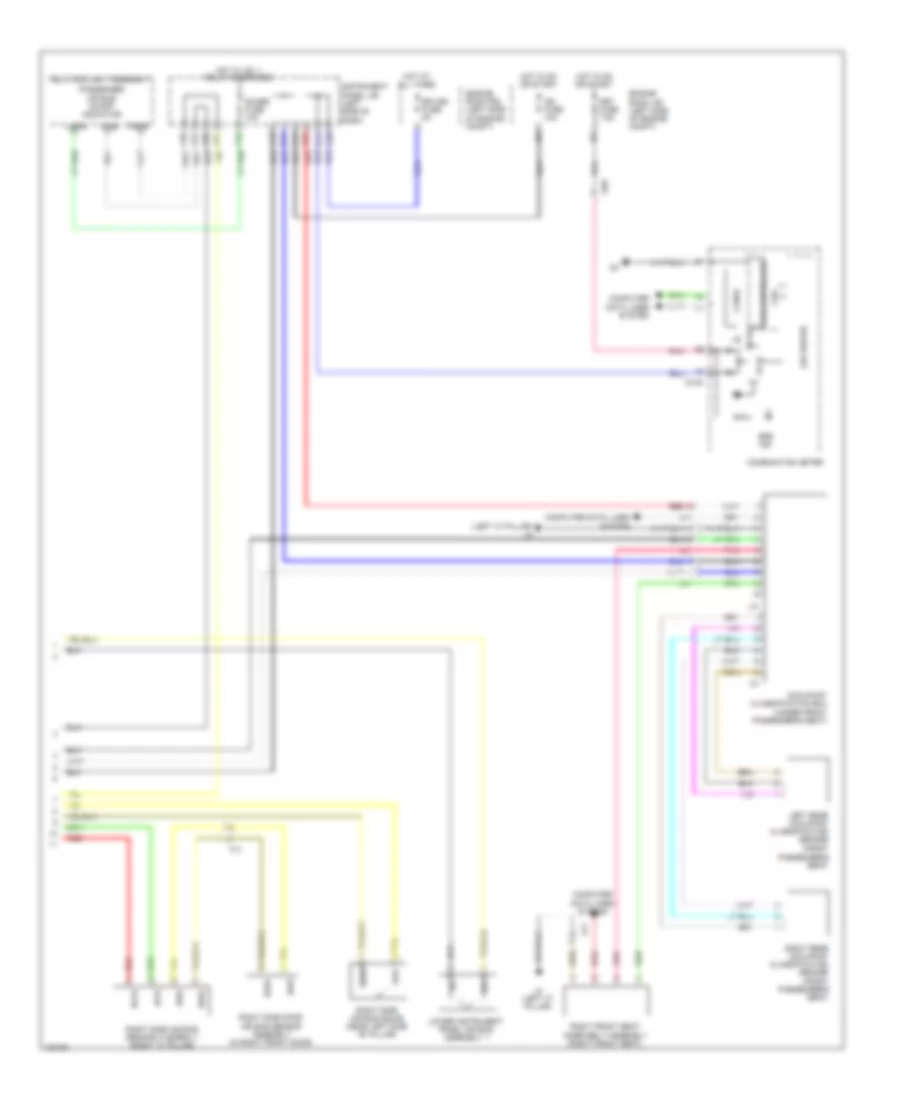 Supplemental Restraints Wiring Diagram (3 of 3) for Toyota Yaris L 2014