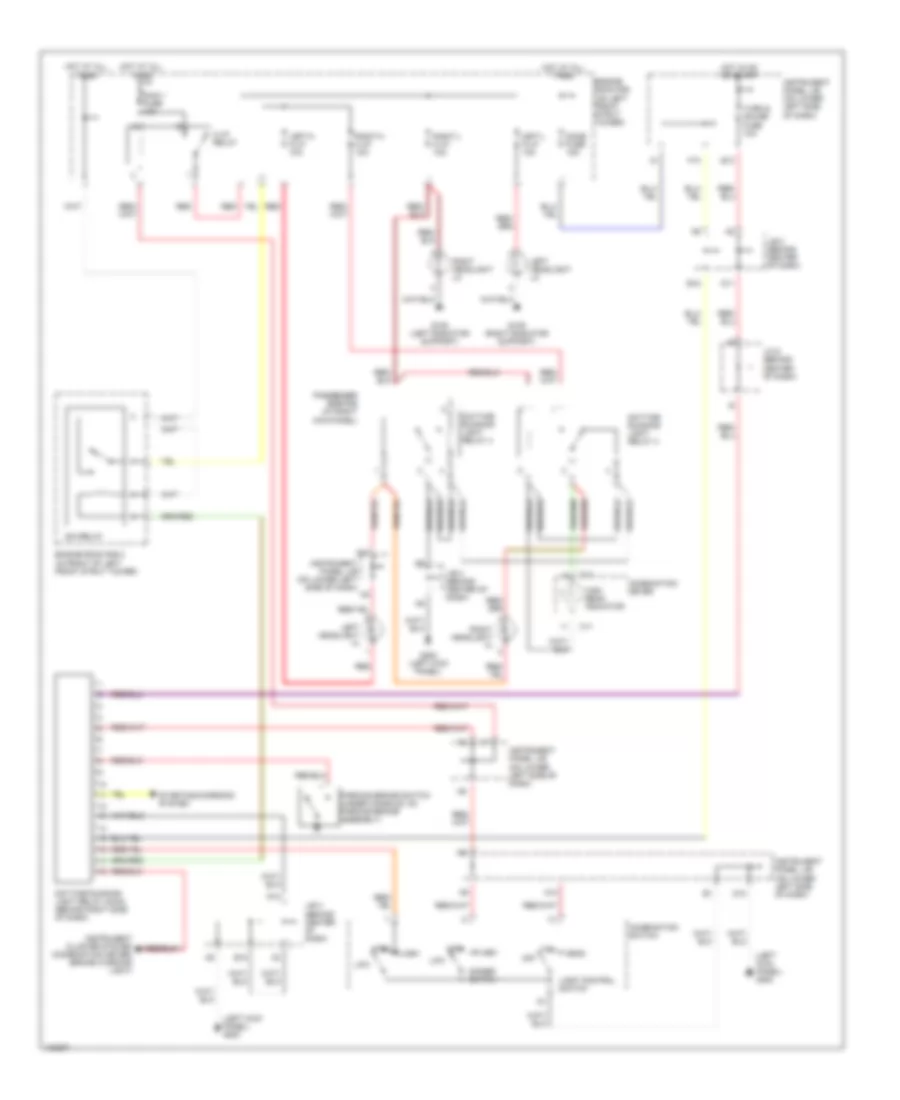 Headlight Wiring Diagram with DRL for Toyota RAV4 EV 2000